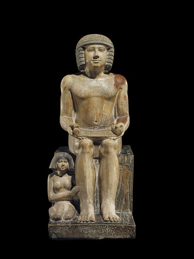 Estatua del Inspector de los Escribas Sekhemka, c.2400-2300 a.C. de Egyptian 5th Dynasty