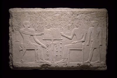 Fragmento de pared de la tumba de Thenti, 2524-2400 a.C. de Egyptian 5th Dynasty