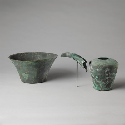 Jarra y palangana de Egyptian 6th Dynasty