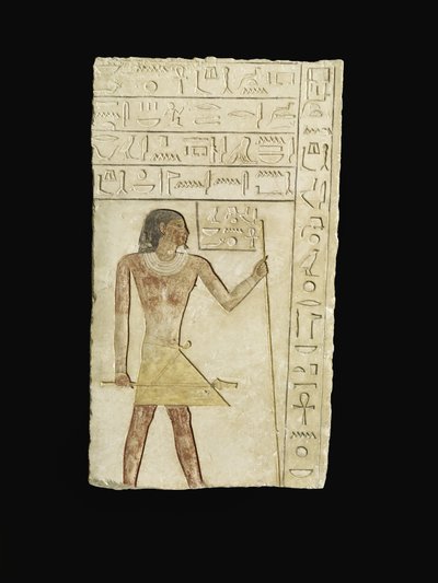 Relieve que representa a Ankh-neb-ef, 2345-2181 a.C. de Egyptian 6th Dynasty