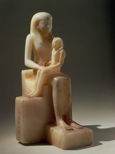 Pepy II y Su Madre la Reina Meryreankhnes, posiblemente de Saqqara, Reino Antiguo de Egyptian 6th Dynasty Egyptian 6th Dynasty