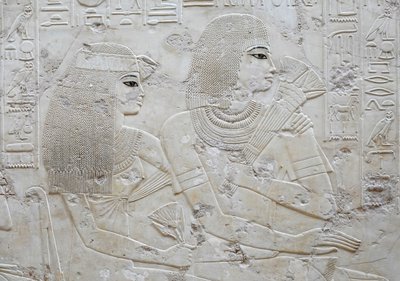 Amenhotep y su esposa May, tumba de Ramose de Egyptian Egyptian