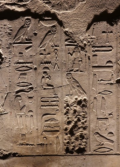 Jeroglíficos. Templo de Luxor (relieve) de Egyptian Egyptian
