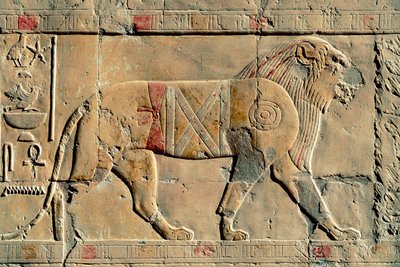 León, Senenmut, Templo de Hatshepsut, Dayr al-Bahri, Egipto de Egyptian Egyptian