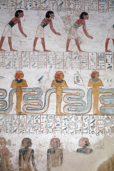 Esclavas negras nubias, Tumba de Ramsés IX, Luxor de Egyptian Egyptian