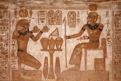 El gran templo de Abu Simbel de Egyptian Egyptian