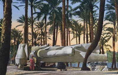 El Cairo, Estatua de Menphis (foto coloreada) de Egyptian Photographer