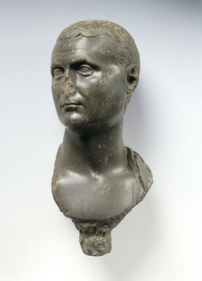 Busto de un noble romano, dicho ser Marco Antonio (c.82-30 a.C.), posiblemente de Alejandría, Egipto, 50 a.C. - 50 d.C. de Egyptian Ptolemaic Period