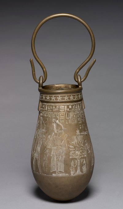 Situla decorada, 305-30 a.C. de Egyptian Ptolemaic Period