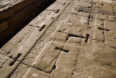 Antigüedad egipcia: detalle del techo, Templo de Hathor, Dendera, Egipto de Egyptian Ptolemaic Period