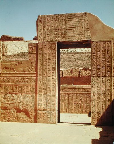 Puerta al Tercer Salón Hipóstilo de Egyptian Ptolemaic Period