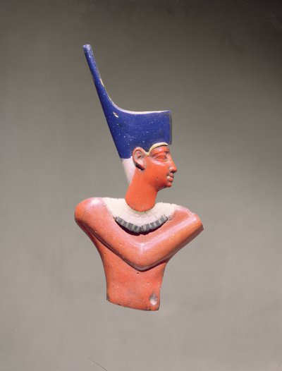 Figura incrustada de un rey de Egyptian Ptolemaic Period