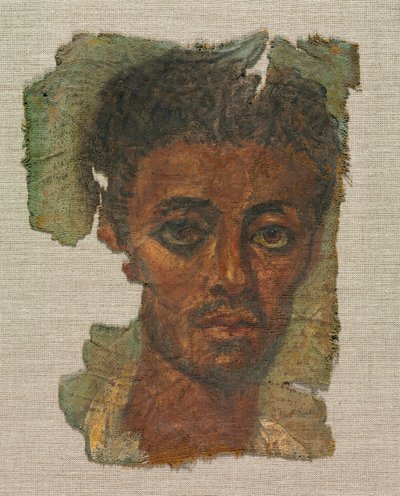Retrato funerario de un hombre, c.138-192 de Egyptian School