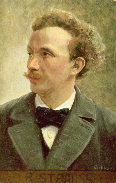 Postal de Richard Strauss (1864-1949) c.1914 de Eichhorn Eichhorn