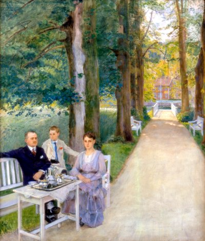 Joh Salve Kallevig, Gudrun Kallevig, Morten Kallevig, c. 1900-1928 de Hjalmer Eilif Emanuel Peterssen