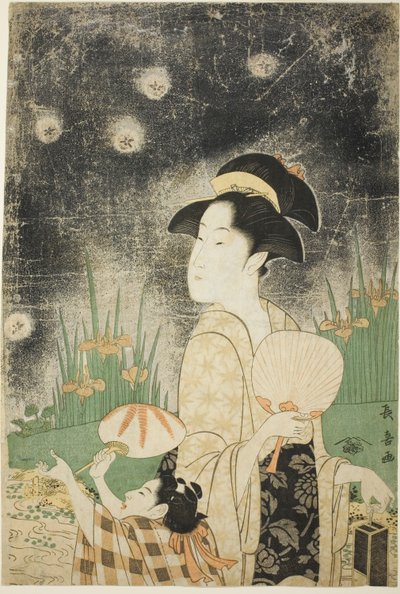 Cazando luciérnagas de Eishōsai Chōki