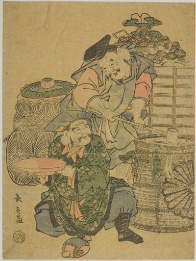 Degustación de sake en Ebisu y Daikokuten de Eishōsai Chōki