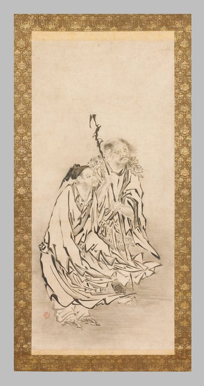Dos Sennin de Eitoku Kano