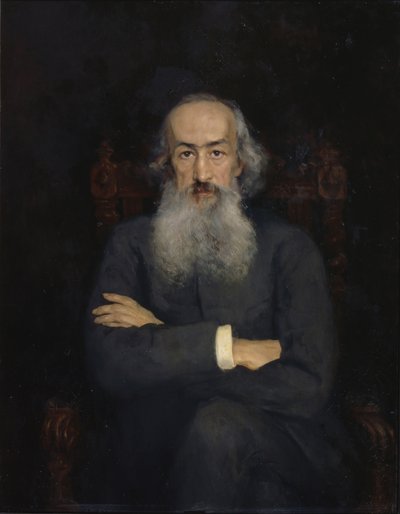 Retrato del historiador Konstantin Nikolayevich Bestuzhev-Ryumin 1829-1897, 1889 de Ekaterina Sergeevna Zarudnaya Kavos