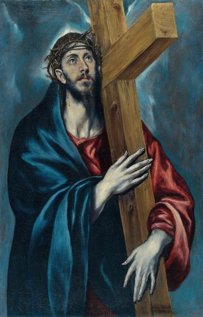 Christ Carrying the Cross - Peinture de Domenikos Theotokopoulos llamado El Greco (1541-1614) - es 1590 - Oil on canvas - 106,4x69 - Museo Nacional de Arte de Cataluña, Barcelona de El Greco