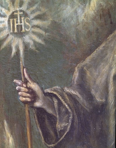 Detalle de San Bernardino de Siena de El (1541 1614) Greco