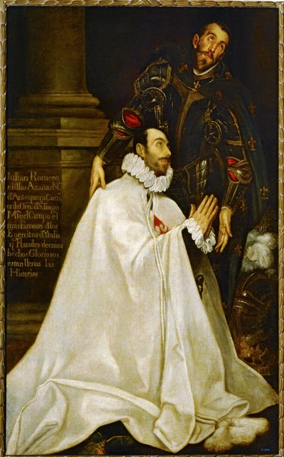 Julián Romero de las Azanas y San Julián (pintura sobre lienzo) de El (1541-1614) Greco