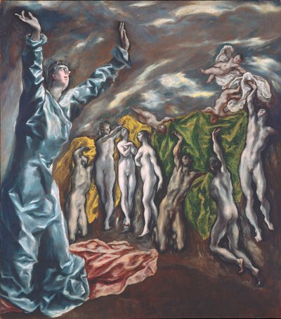 La Visión de San Juan, c.1609-14 de El Greco