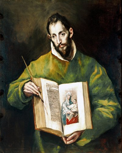 Apostolado de la Catedral de Toledo: El apóstol San Lucas Evangelista de El Greco