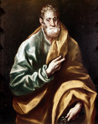 Apostolado de la Catedral de Toledo: El apóstol San Pedro de El Greco