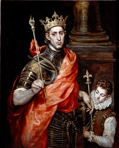 San Luis, Rey de Francia y un paje de El Greco