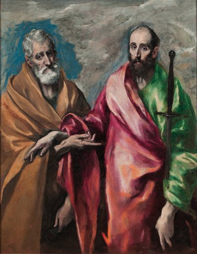 San Pedro y San Pablo, c.1590 (óleo sobre lienzo) de El Greco