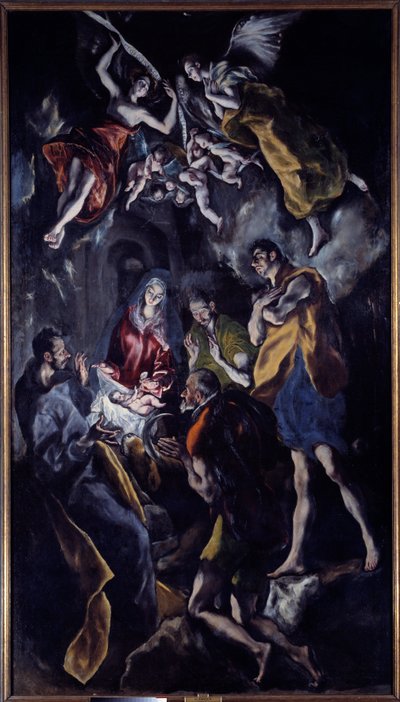 La adoración de los pastores de El Greco