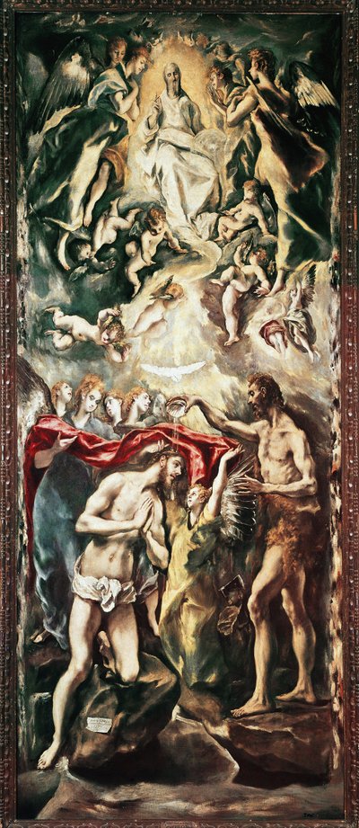 El bautismo de Cristo de El Greco
