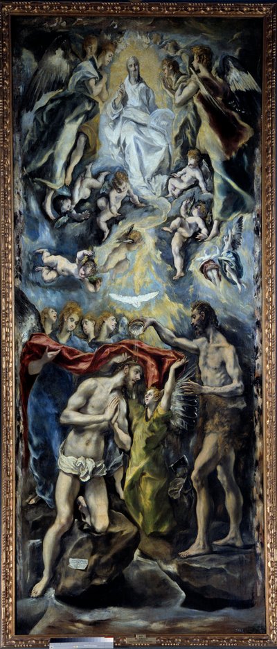 El bautismo de Cristo de El Greco