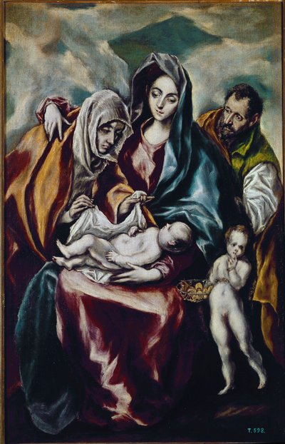 Virgen y Niño (la Sagrada Familia con San Juan Bautista y Santa Ana) de El Greco