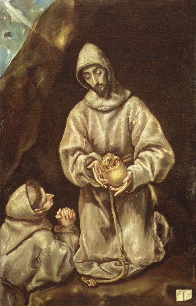 Monje en meditación de El Greco