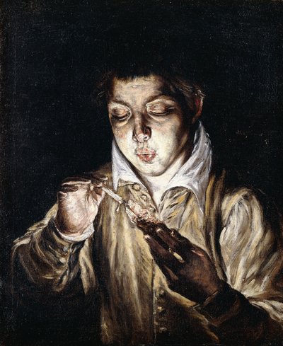 Un Niño Encendiendo una Vela de El Greco