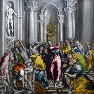 Cristo expulsando a los mercaderes del templo de El Greco