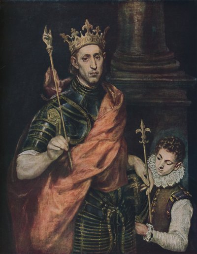 Der Heilige Ludwig, Saint Louis, c1585 - 1590, 1938 de El Greco