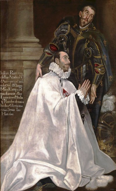 Julián Romero de las Azanas and his Patron Saint Julian de El Greco