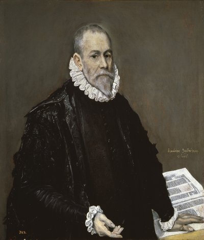 Retrato de un médico, 1582-1585 de El Greco