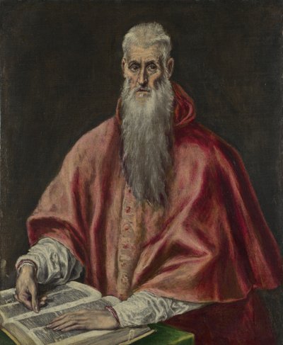 San Jerónimo como cardenal, 1590-1600 de El Greco