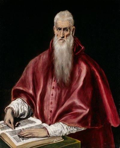 San Jerónimo como erudito, c.1610 de El Greco