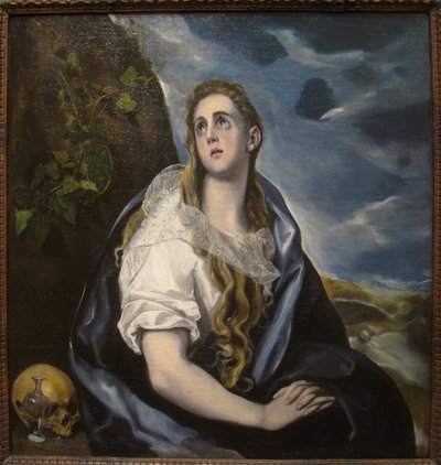 Española:  Magdalena penitente (El Greco, Worcester) The Penitent Magdalene de El Greco