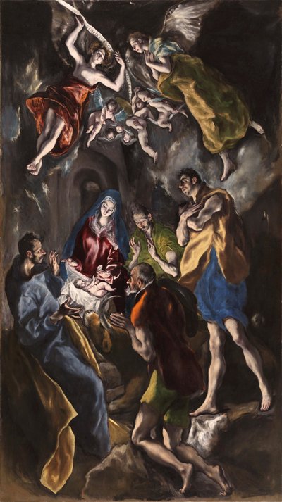 La adoración de los pastores de El Greco