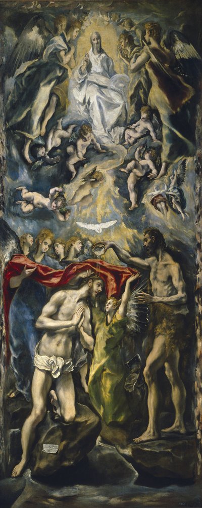 El Bautismo de Cristo, 1597-1600 de El Greco