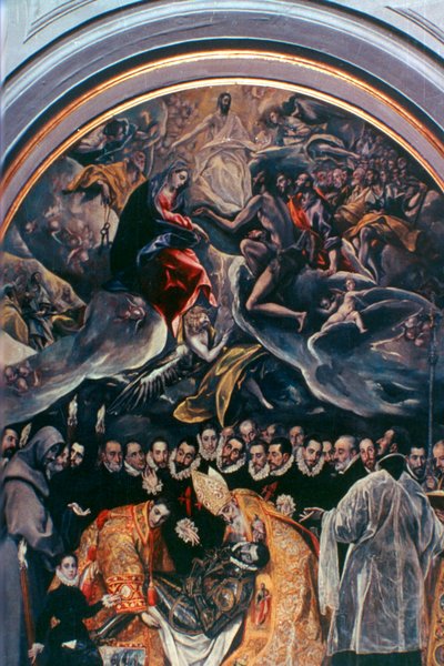 El entierro del Conde de Orgaz (detalle), 1586-1588 de El Greco