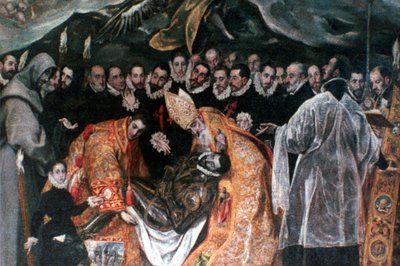 El entierro del Conde de Orgaz (detalle), 1586-1588 de El Greco