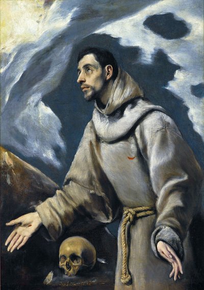 El éxtasis de San Francisco de Asís. de El Greco
