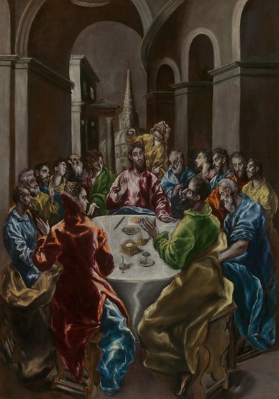El Banquete en la Casa de Simón, 1608-1614 de El Greco